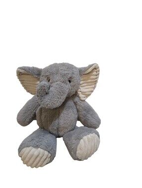 Lambs & Ivy Jungle Safari 13" Gray Plush Elephant - Jett Stuffed Animal Toy GUC
